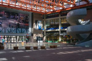 Image of the Woodward's indoor courtyard