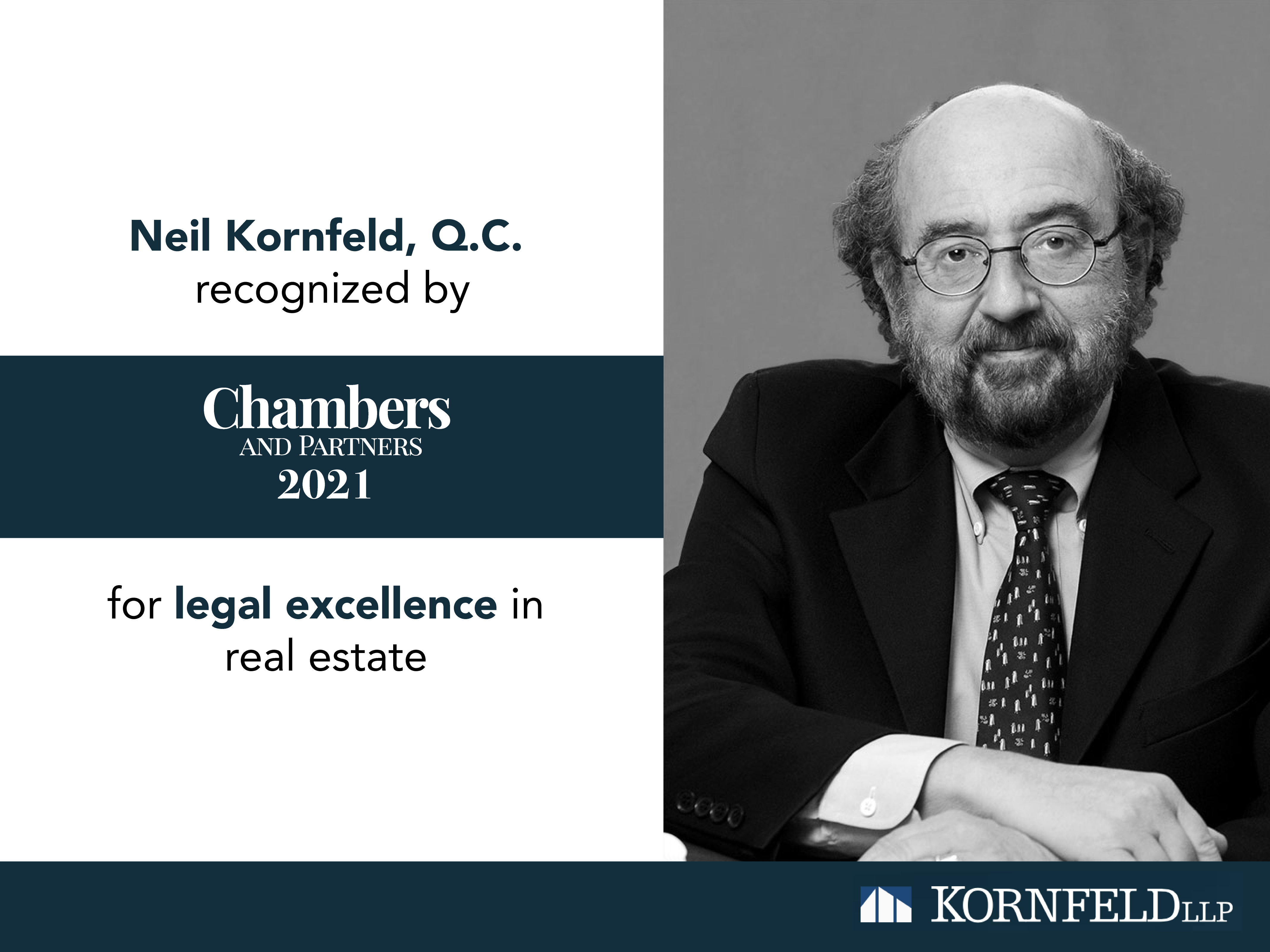 Image: Kornfeld LLP - Neil Kornfeld recognized by Chambers Canada 2021